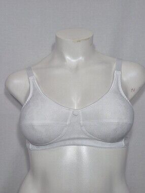 34C ABC Style 103 Jacquard Wire‎ Free Mastectomy Bra White